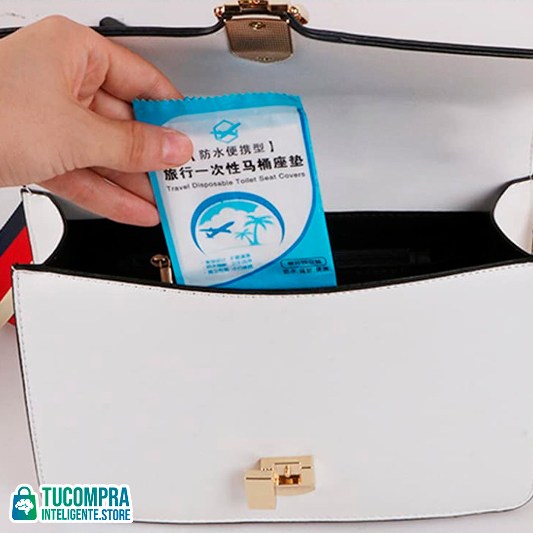 Protectores Desechables Para Baño x 50 unidades/ Práctico y seguro.
