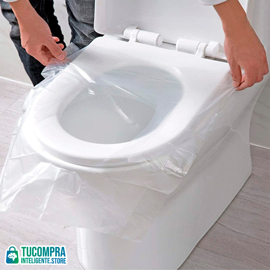 Protectores Desechables Para Baño x 50 unidades/ Práctico y seguro.