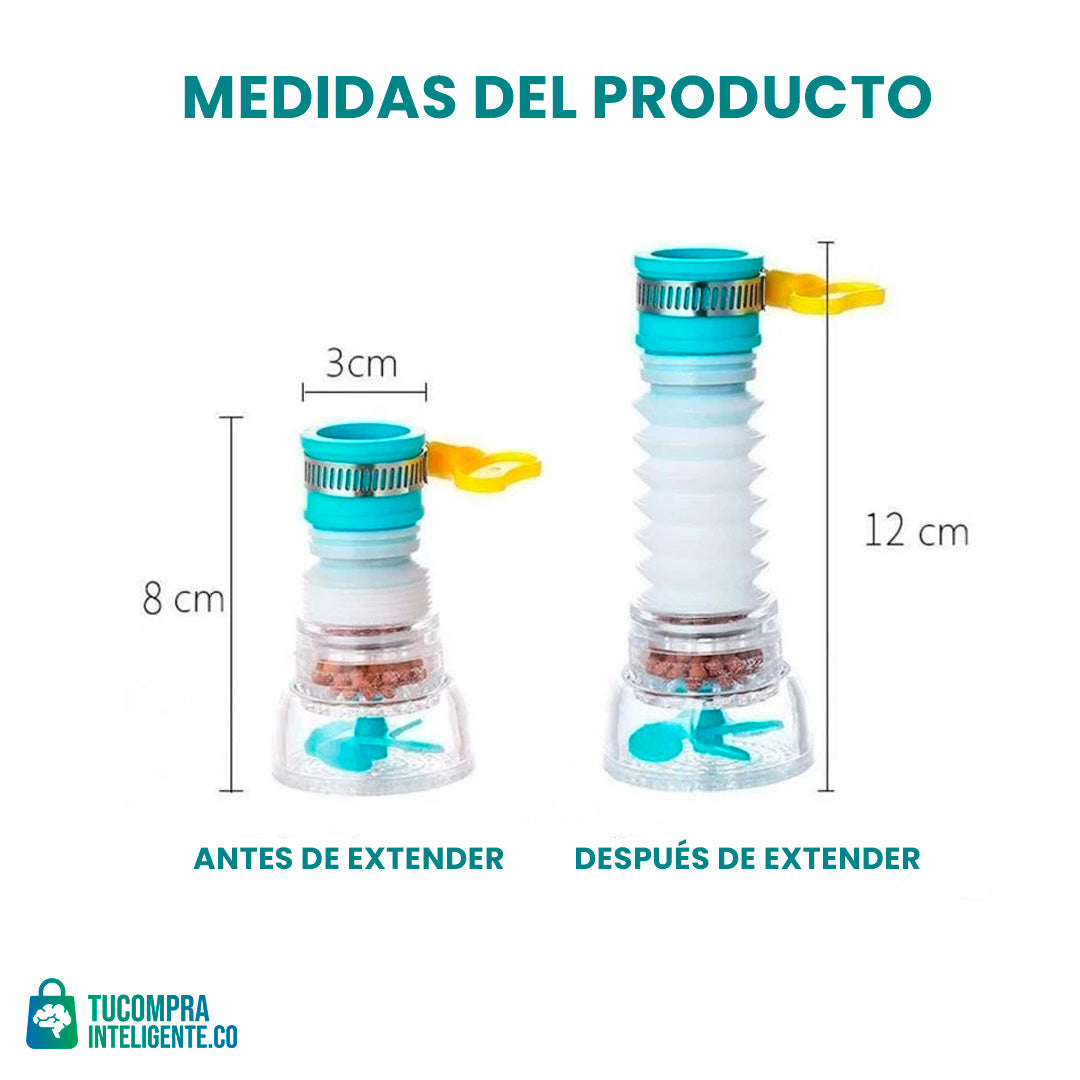 Extensor de Grifo 360º / Con Purificador de Agua