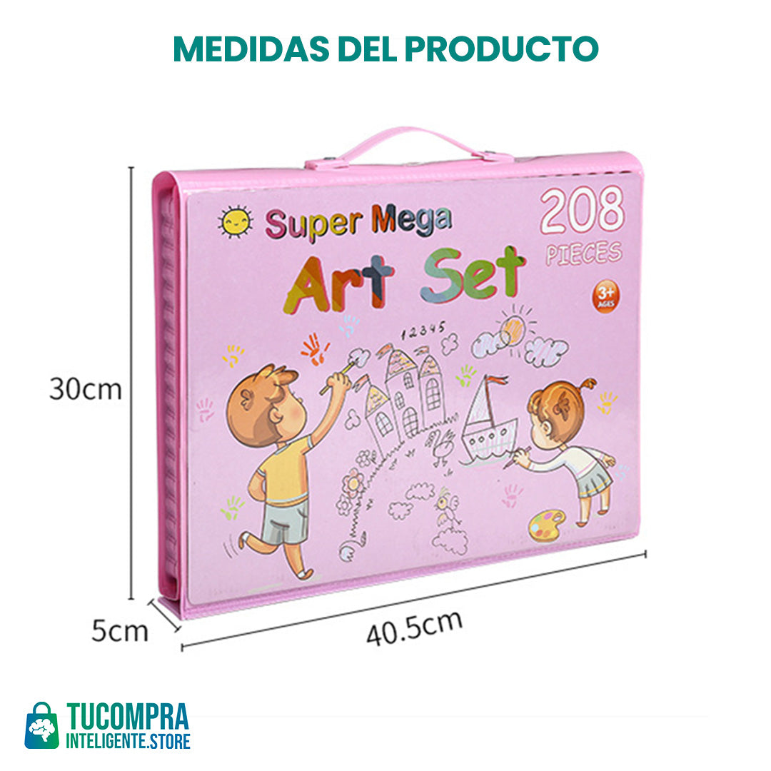 Set de Arte 208 piezas / Regalar imaginación a su pequeño artista