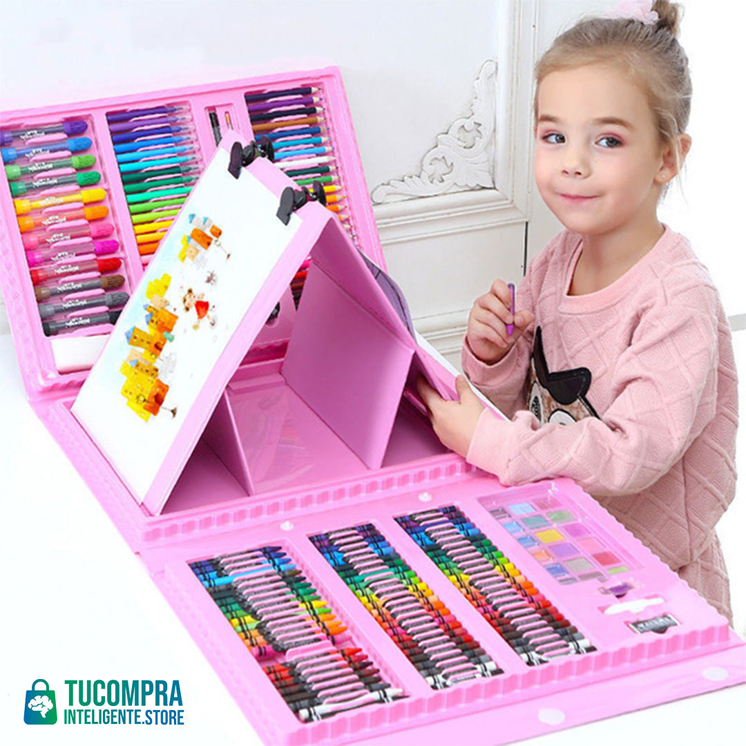 Set de Arte 208 piezas / Regalar imaginación a su pequeño artista